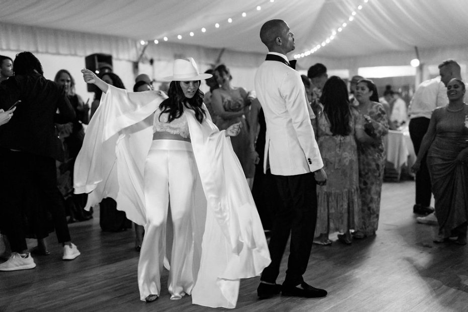 Bride and Groom on dance floor