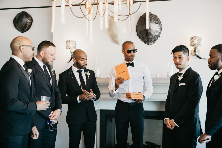 Luxury wedding in the Hamptons - groomsmen