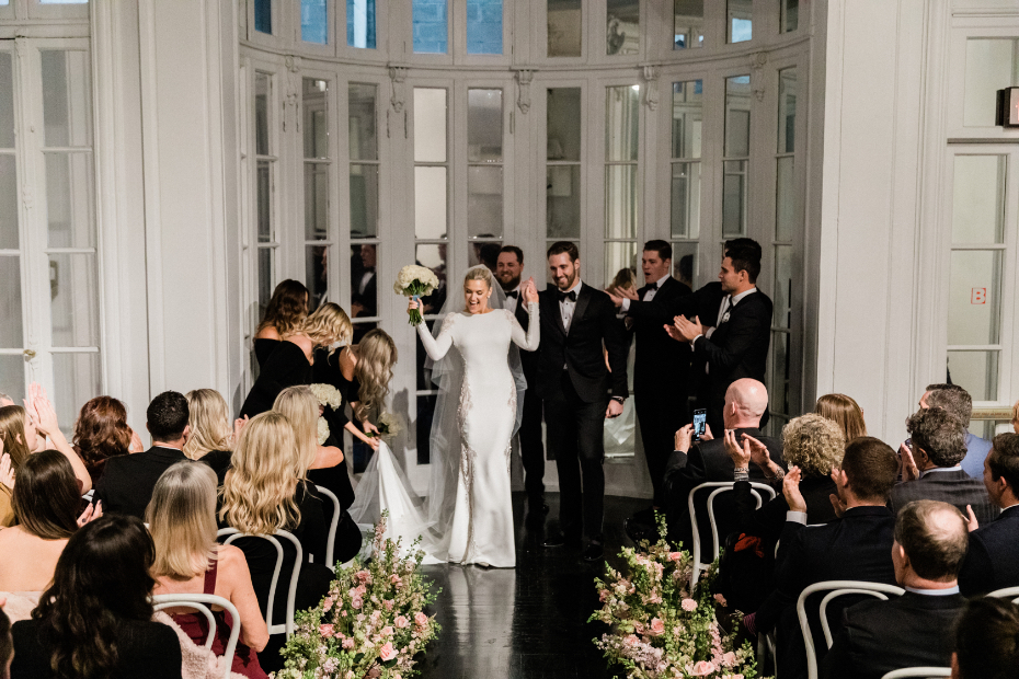 Elegant wedding ceremony in New York City
