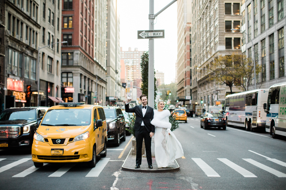 Bride and Groom in NYC